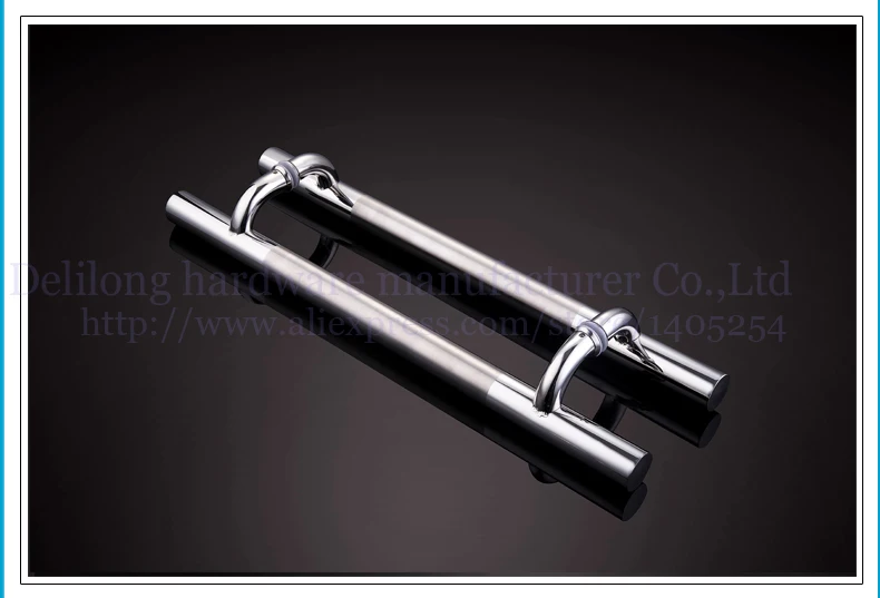 Дверная ручка из закаленного стекла для душевой комнаты нержавеющей стали 38*600 мм