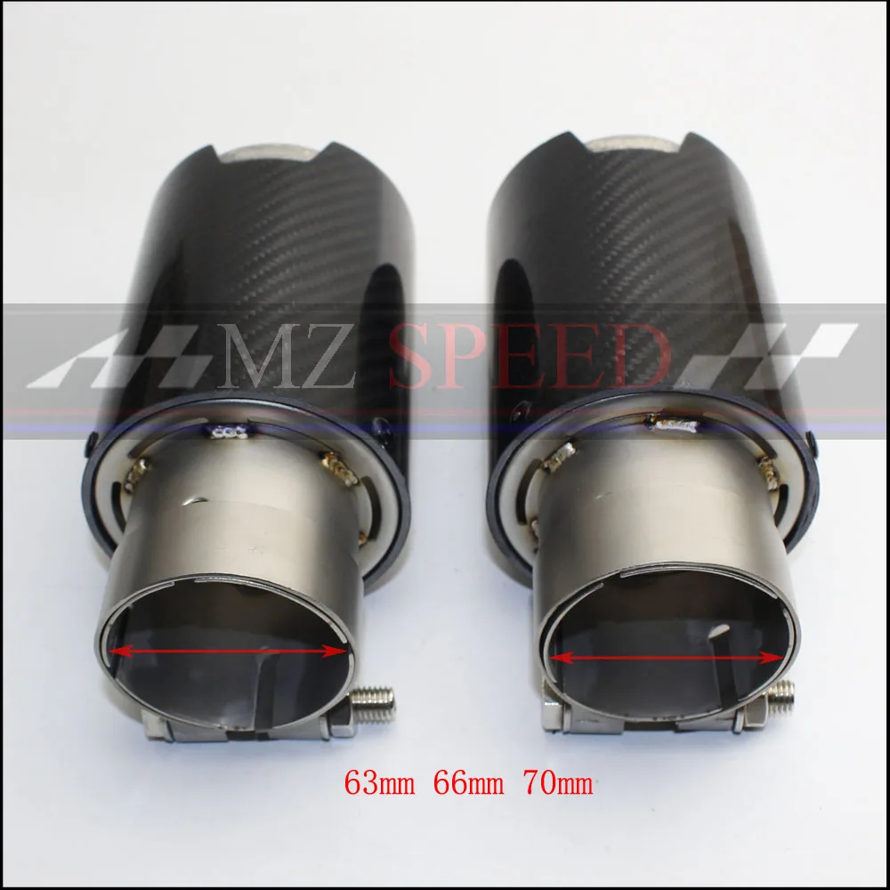 Выхлопная труба выхлопная из углеродного волокна для BMW M3 M5 M6 63 мм 66 70 in - 95 1 шт. |