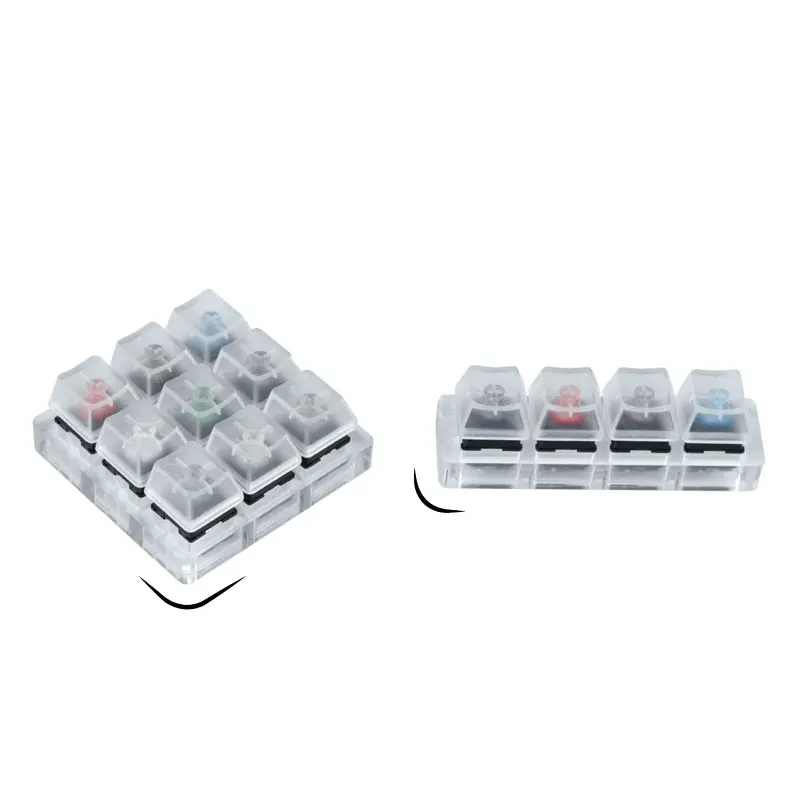Тестер переключателей cherry kailh gateron Zealio переключатели Sampler механическая клавиатура акриловая основа полупрозрачные брелки инструмент для тестирования