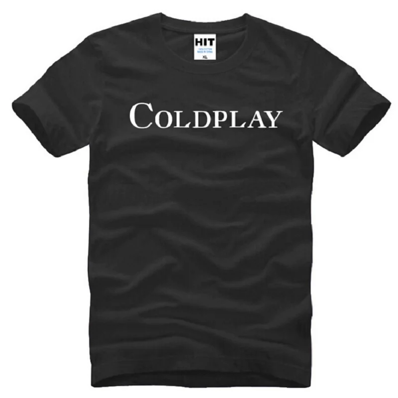 Рок группы Coldplay футболка Для мужчин в стиле хип хоп короткий рукав и круглым