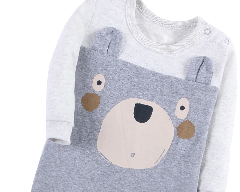 Детские комбинезоны 100% хлопок Длинные рукава животных моделирование удобные