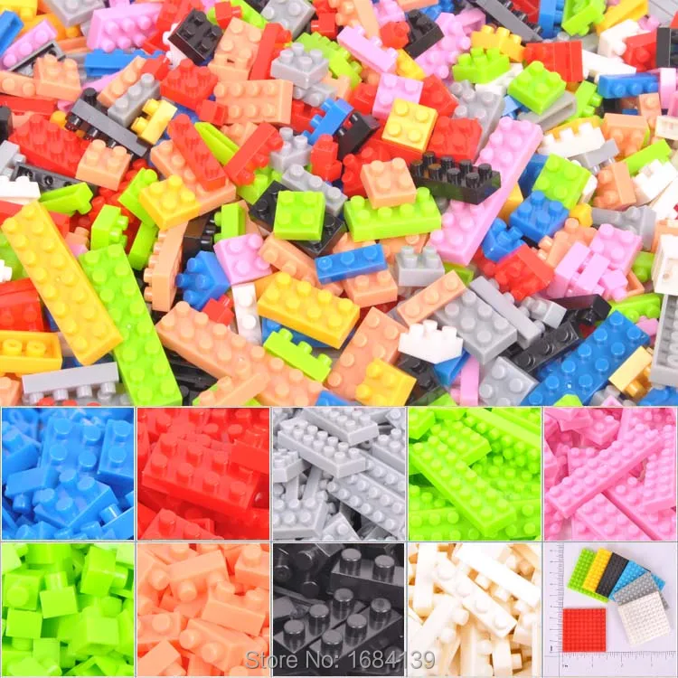 Строительные блоки 744 шт. сделай сам творческие кирпичи игрушки алмазные