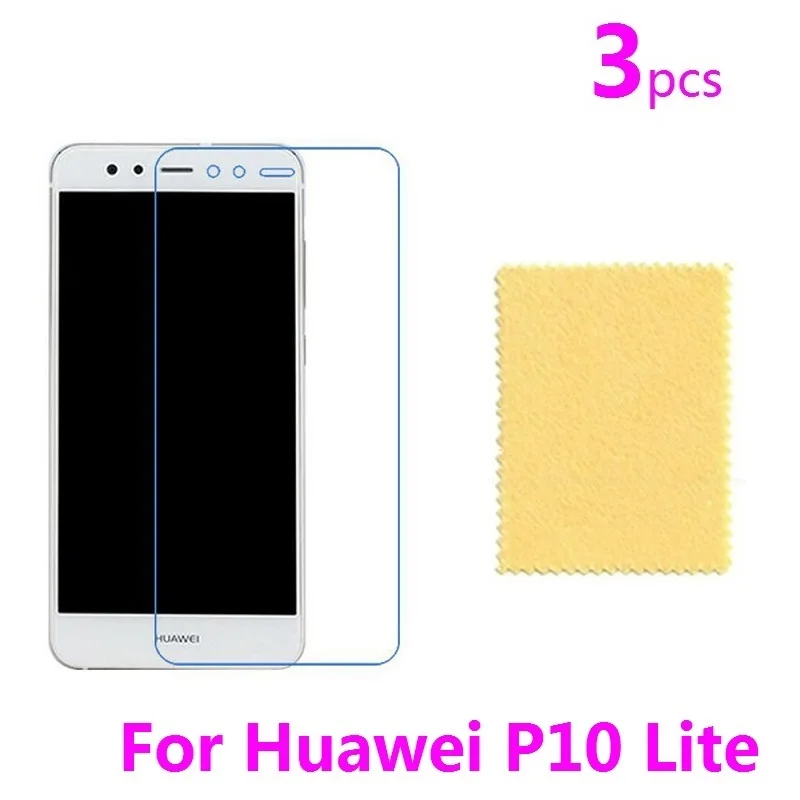 3 шт. для huawei P10 Lite Экран протектор фильм заставка покрыть клеем ЖК дисплей