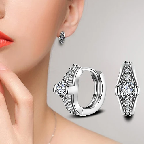 Для женщин Модная элегантная Свадебная вечеринка Jewelry блестящие кубического