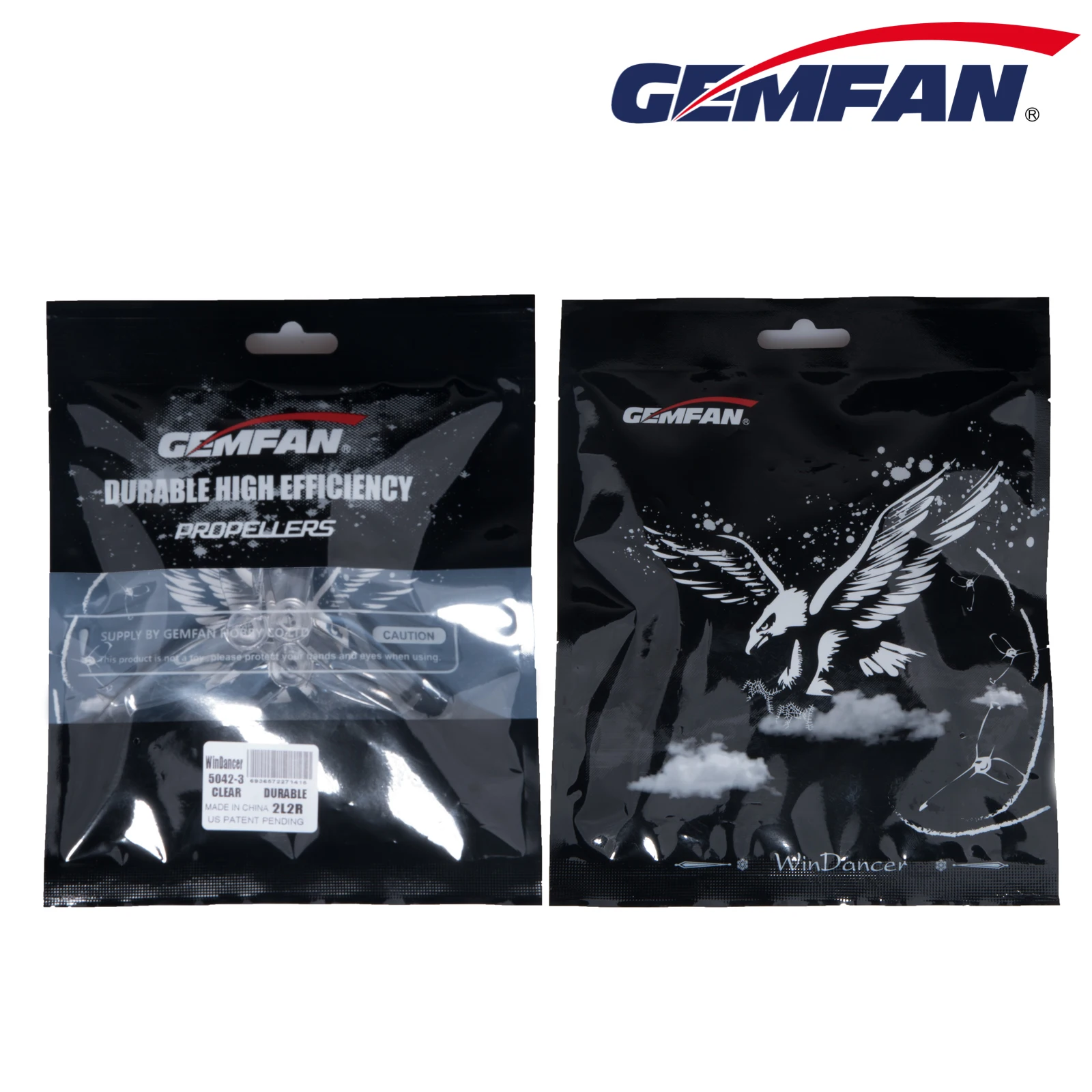 Партия из 12 пар, набор из 24 штук, Gemfan windancer 5042 5x4,2 дюймов ПК 3-лопастной пропеллер 5 мм отверстие 2 по часовой стрелке и 2 CCW Для дрона с дистанционным управлением с видом от первого лица с бесщеточным двигателем