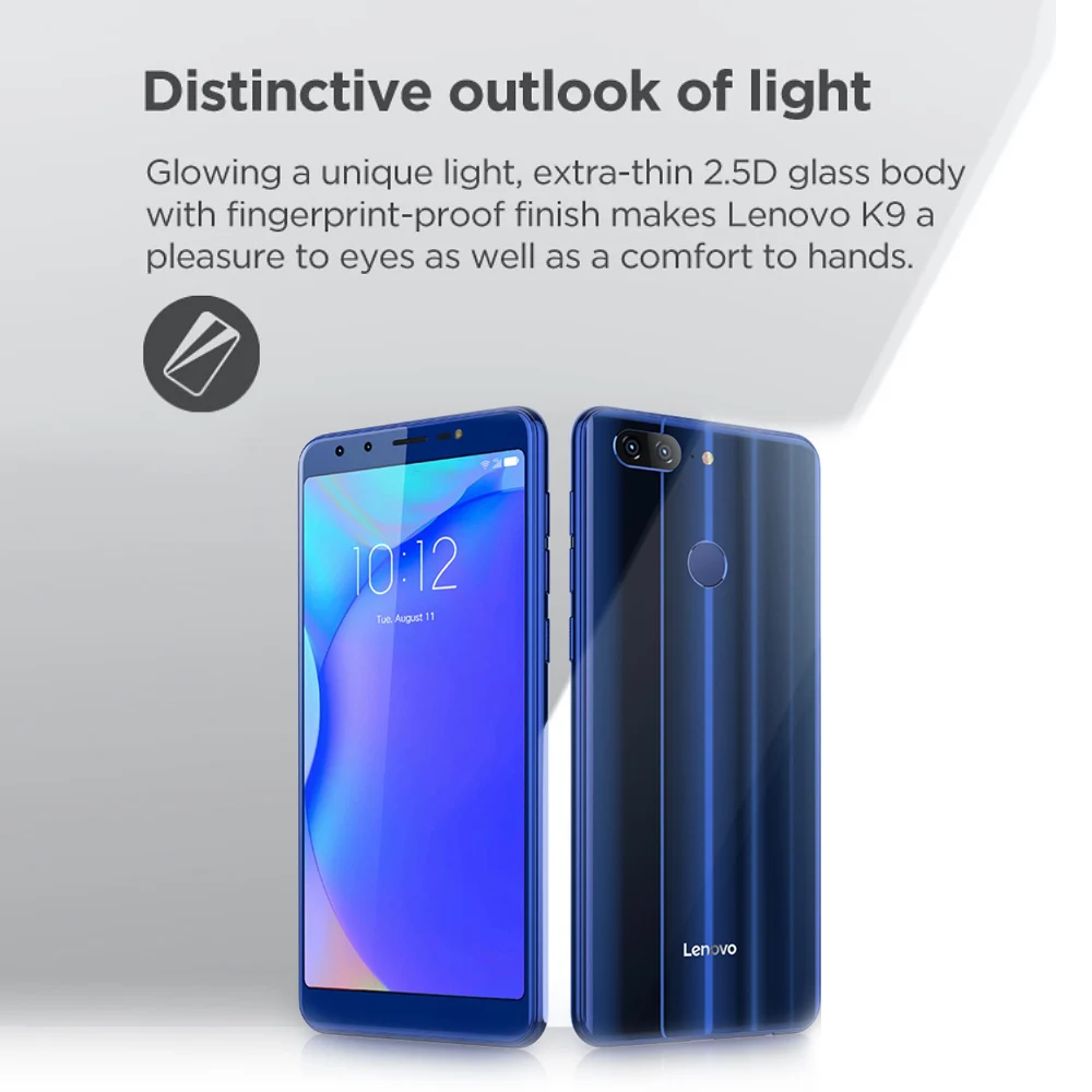 Глобальная версия lenovo K9 4 ГБ 32 ГБ смартфон 13 МП четыре камеры 5,7 дюймов 18:9 Android 8,1 Helio P22 Восьмиядерный 4G мобильный телефон 3000 мАч