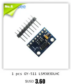 GY-86 10DOF MS5611 HMC5883L MPU6050 Модуль MWC управление полетом сенсор модуль