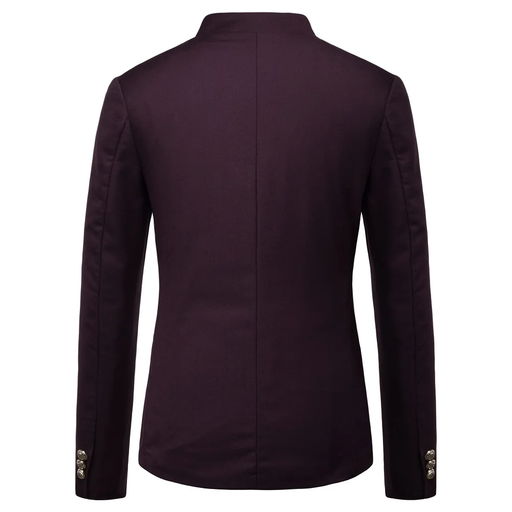 Элитный бренд мужской пиджак черный темно синий красный мини размера плюс S 5XL