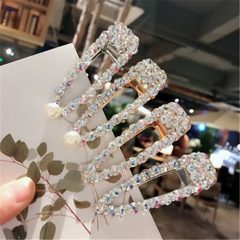 2019 Горячая модная заколка для волос с буквенным словом и кристаллами орнамент
