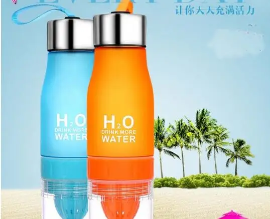 Вечеринка Сувениры 650 мл H2O чашка для лимонного сока фруктовая бутылка воды