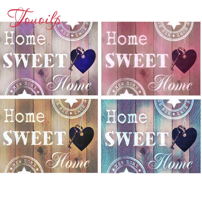 

5D DIY diamond embroidery Home sweet Home diamond painting Cross Stitch full square&round Rhinestone mosaic decoration gift