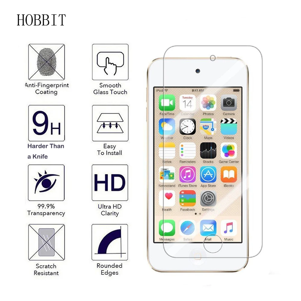 10 шт. в партии Bluk для iPod Touch 6 0 3 мм 2.5D прозрачное 9H закаленное стекло Защита экрана