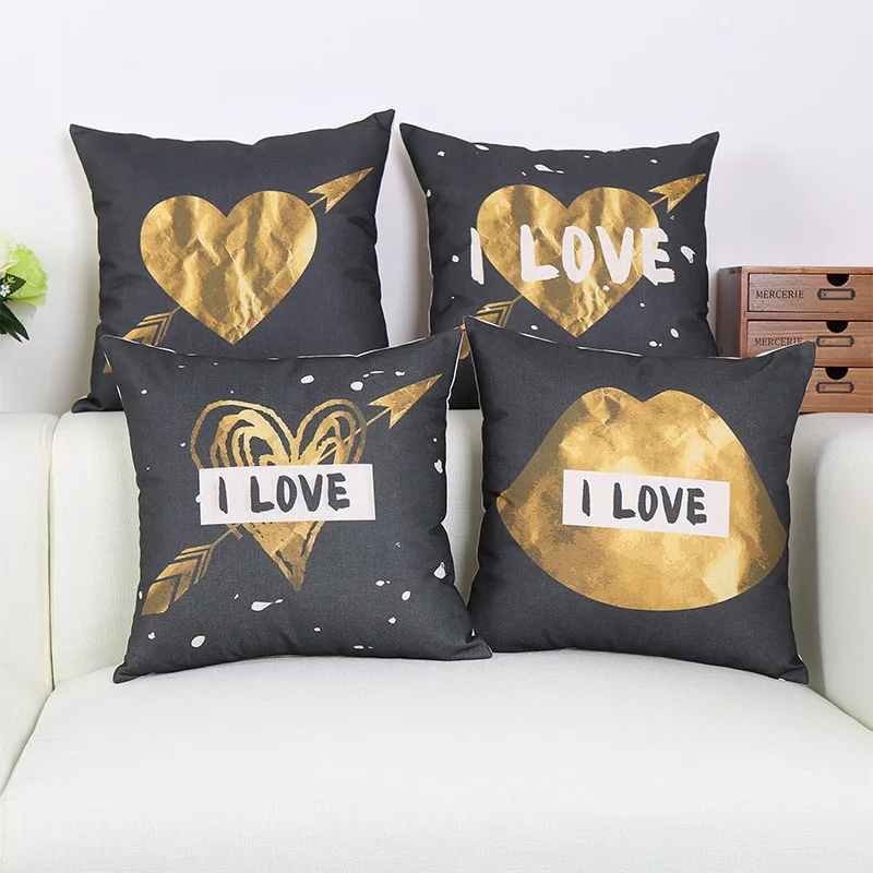 Корона любовь стрелка Стиль чехол для подушки с принтом диван стул Лен домашний