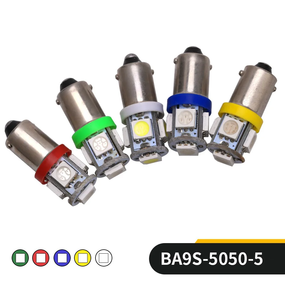 4 шт. BA9S 5050 5SMD T4W H6W 363 светодиодные автомобильные лампы светодиодный ные