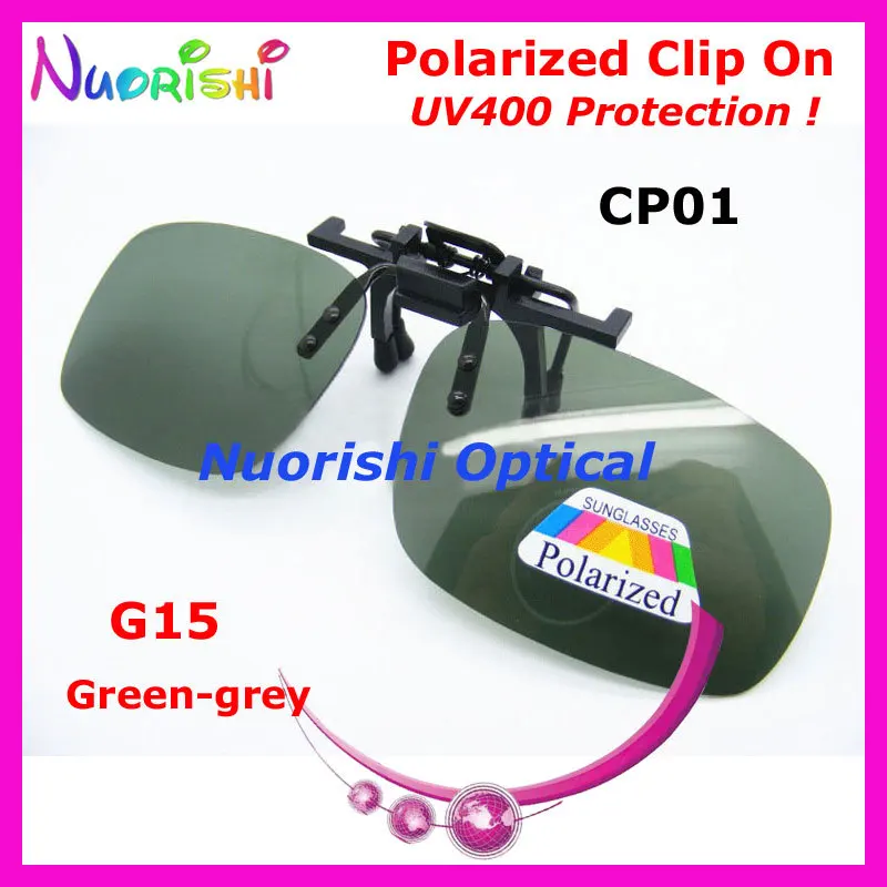 Рекомендованные 10/20 шт CP01 зеленые gery G15 очки Поляризованные клип на