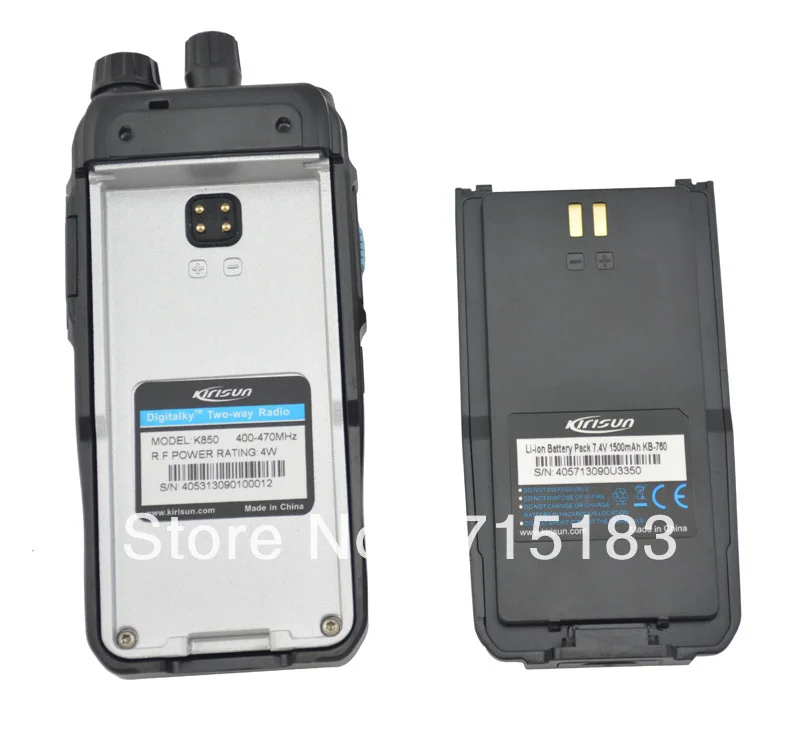 Цифровое Портативное двухстороннее радио Kirisun K850 UHF 400 470 МГц портативное