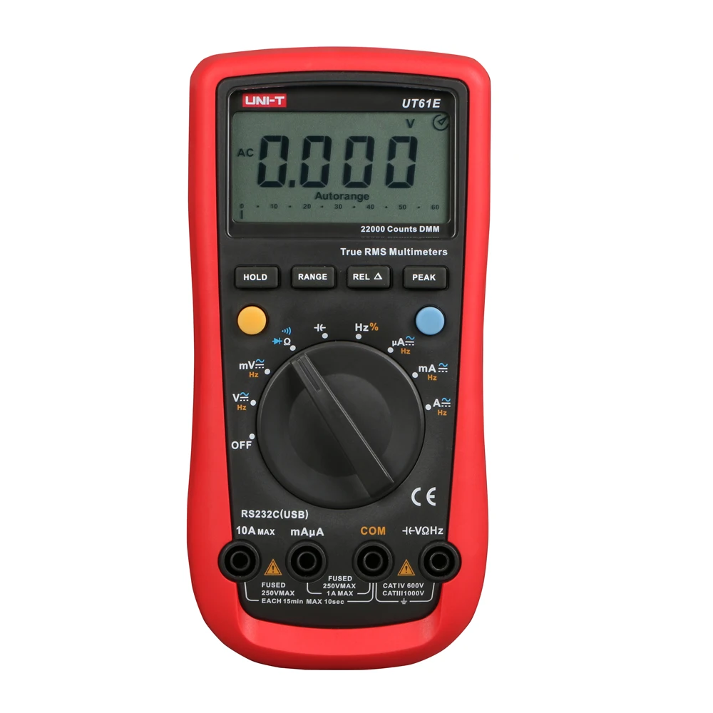 Цифровой мультиметр UT61B UT61C UT61D UT61E автоматический ручной современный AC DC Омметр