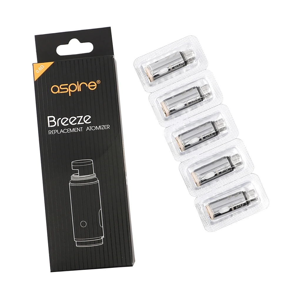 Оригинал 5pcs-pack Aspire Breeze катушки для приборов бренда &quotAspire&quot комплект breeze 2