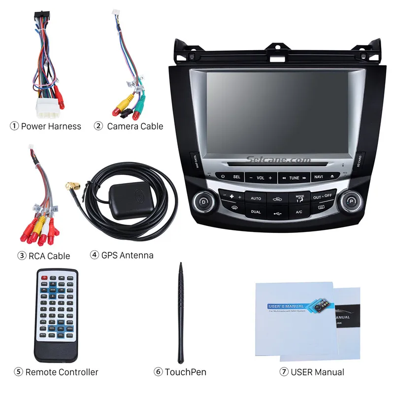 Seicane ВЗДРАГИВАНИЕ 8 дюймов стерео радио gps DVD HD Сенсорный экран мультимедийный