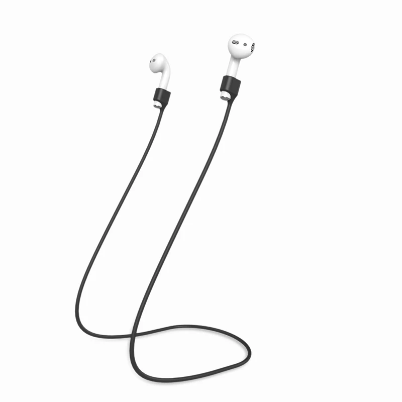 LINGCHEN ремешок против потери для гарнитура для airpods аксессуары Магнитная Петля веревка для Apple Беспроводные наушники - Цвет: Black