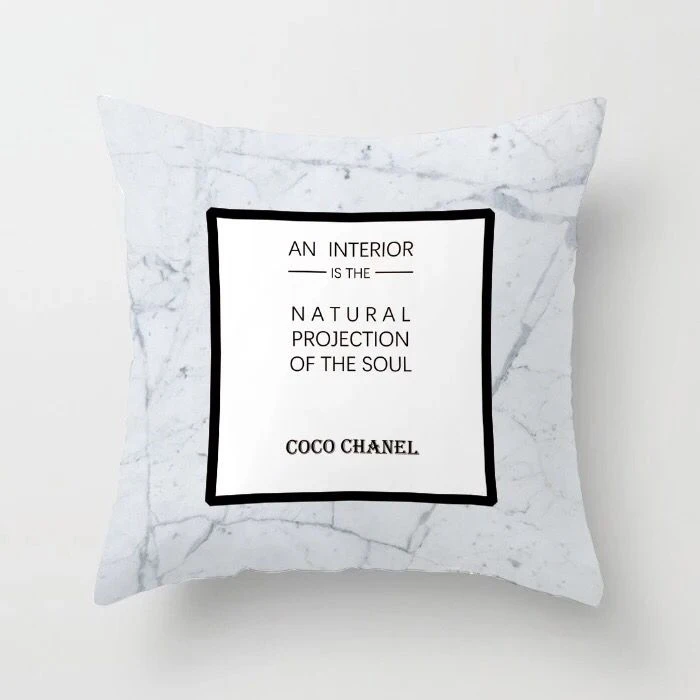 Двусторонняя наволочка для дивана с принтом в скандинавском стиле | Дом и сад