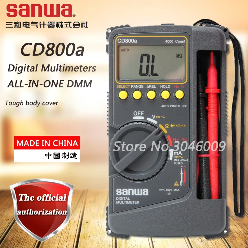Sanwa CD800a Цифровой мультиметр/Универсальный цифровой мультиметр сопротивление, емкость, частота, тест рабочего цикла