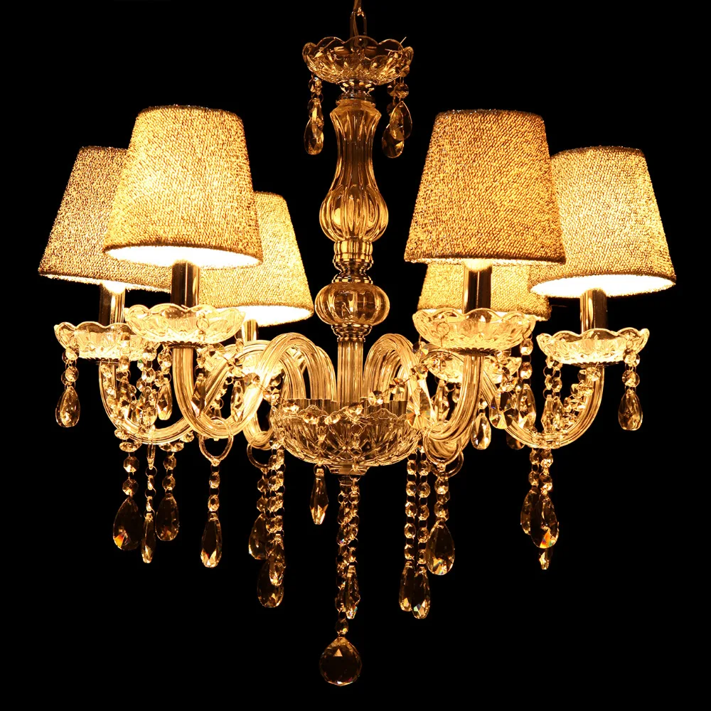 (Доставка от DE) гостиная Свеча хрустальная люстра подвесные светильники Аид E14 |