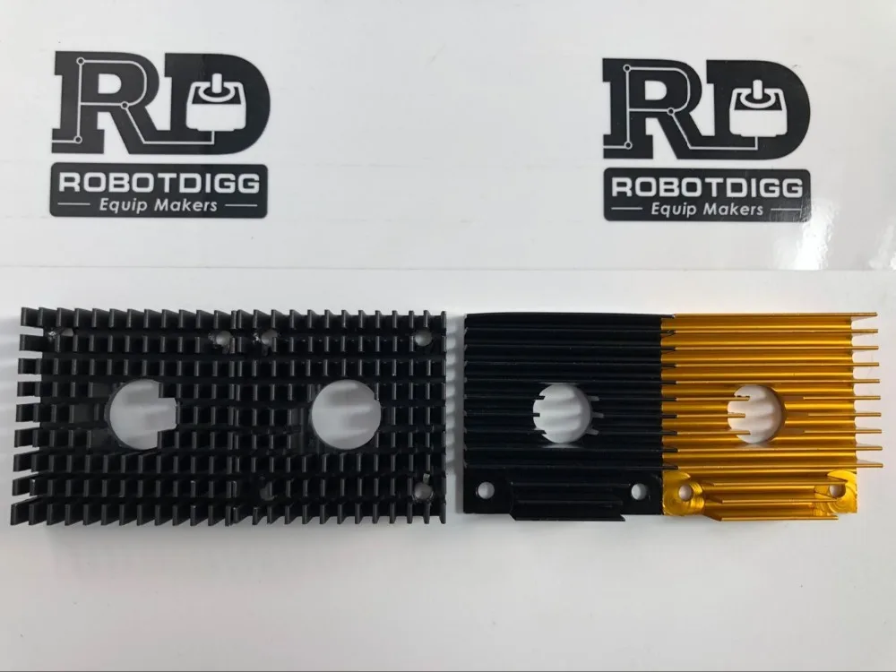 

Nema17 size stepextruder Anodized Black or Golden Aluminium heatsink