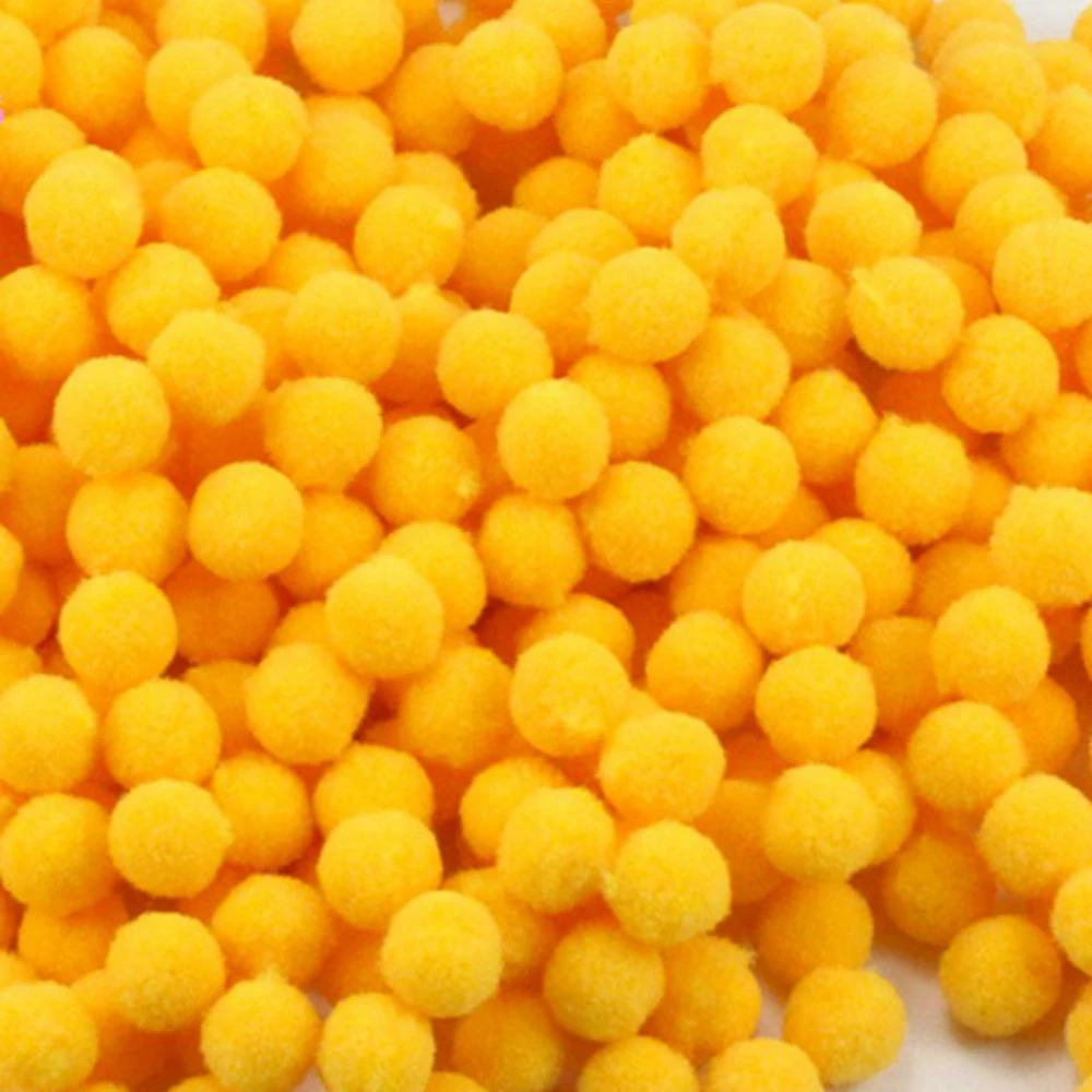 Бесплатная доставка 100 шт./лот 10 мм многоразовые помпоны мягкие шарики-Помпоны DIY