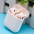 Металлическая защита от пыли для Apple Airpods чехол Защитная Наклейка защитная пленка AirPods от железных металлических стружек