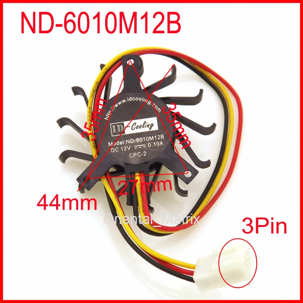 

Бесплатная доставка ND-6010M12B CD-6010M12B 12V 0.10A 45 мм 35*35*27 мм вентилятор охлаждения POSITX