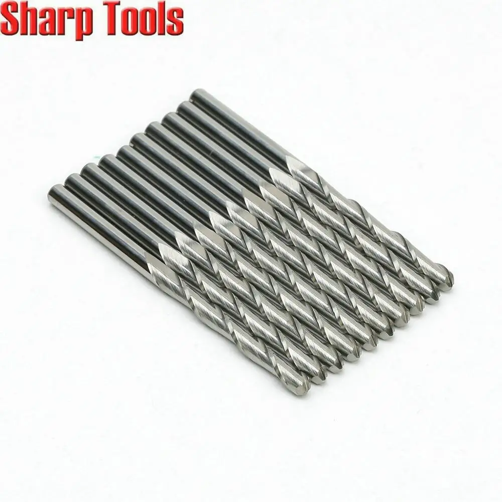 Концевая фреза с 2 канавками 3 175*25 мм 10 шт.|tool lens|mdf skirtingtool coat |