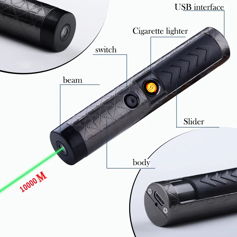 Зарядное устройство USB зеленый лазер мощные охотничьи лазеры указка