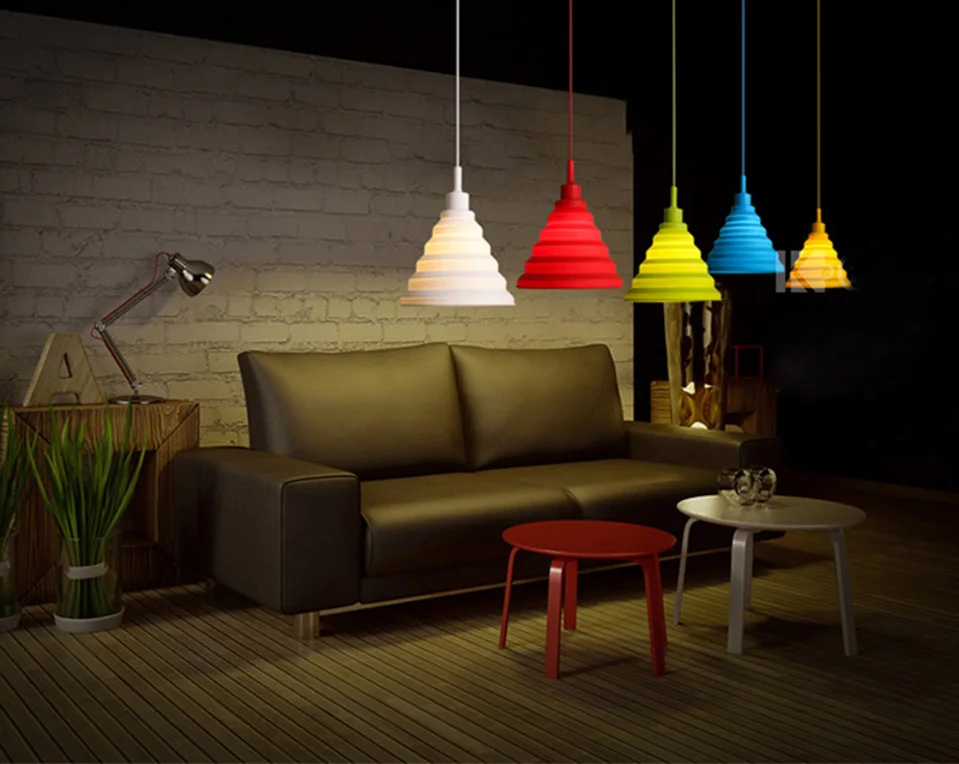 Oygroup LED Потолочные светильники для Гостиная E27 силиконовые потолочные Лампы