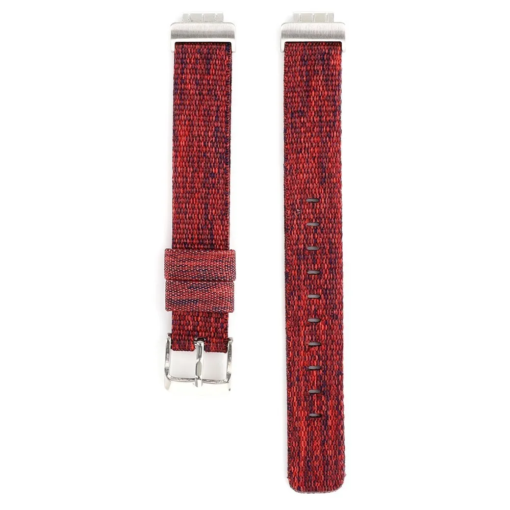 Нейлоновый ремешок для Fitbit Inspire HR Браслет Ремешок Для Inspire HR часы тканевый Браслет замена Смарт часы аксессуар петля - Цвет ремешка: Red