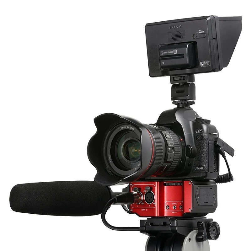 Saramonic Sr-Pax2 аудио адаптер смесителя Предварительный усилитель два Xlr и 3 5 мм разъем