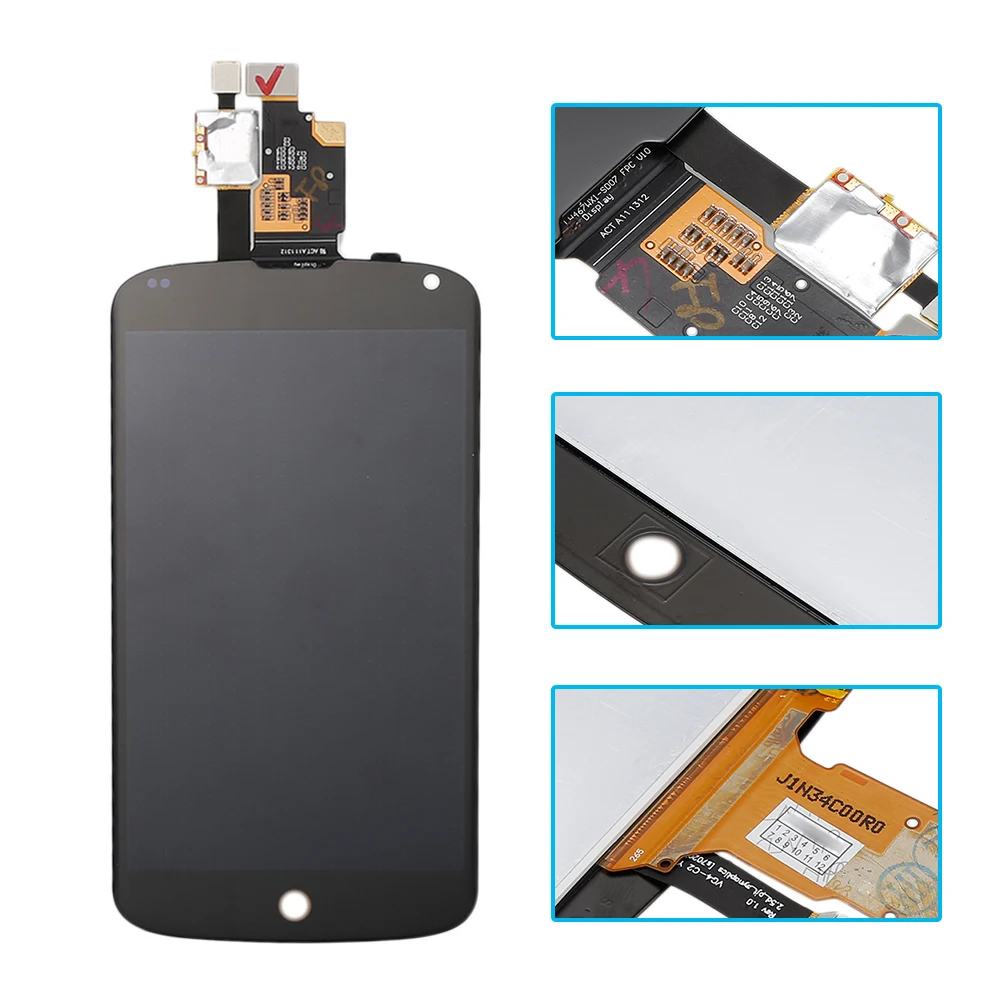 Протестированный 4 7 ''экран для LG Google Nexus E960 ЖК дисплей с сенсорным стеклом