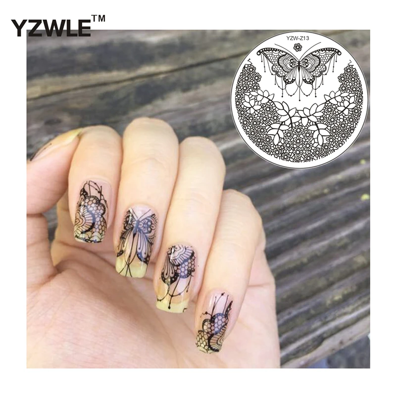 Шаблон для стемпинга ногтей с изображением бабочек|art stamping plate|nail art platesstamping plates |