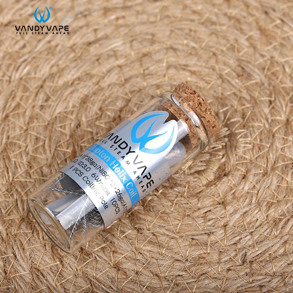 10 шт/20 шт Оригинальный Vandyvape Clapton Helix готовые катушки 28ga (A1) * 38ga (Ni80) 2 + 26ga