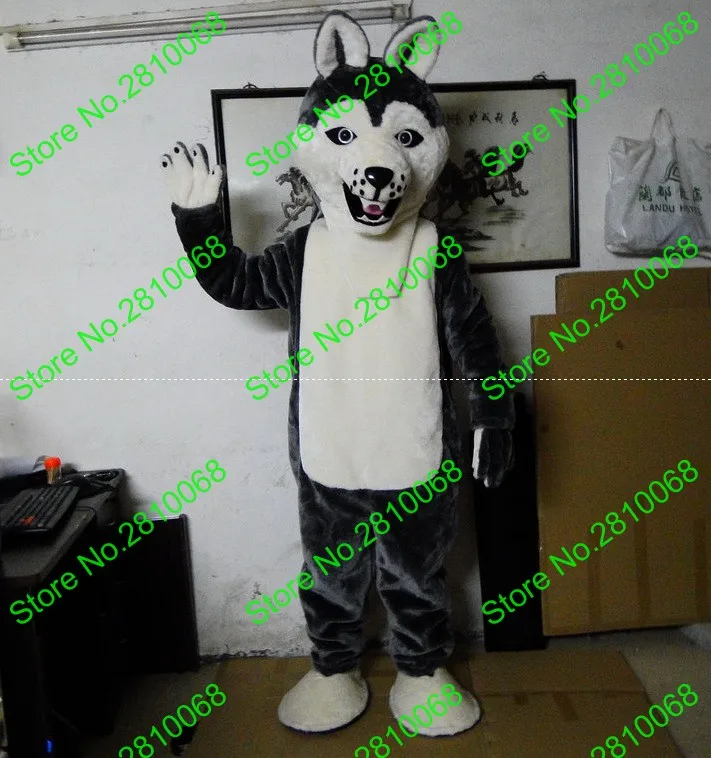 Эва материал шлем хаски собака талисманы костюмы мультфильм одежда рекламные