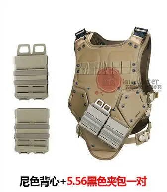 1 Pair 5.56 DE Ден силы тактический жилет TF3 оболочка защитное оборудование армейский Вентилятор Открытый CS боевой жилет 5,56 7,62 - Цвет: 1 Pair 5.56 DE