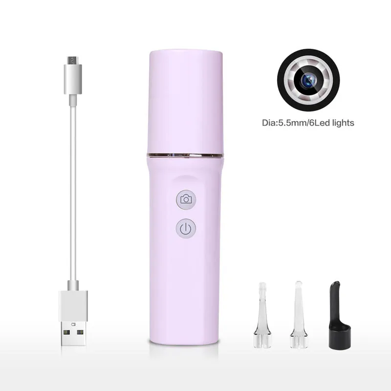 Новинка HD 720P Wifi Ушная ложка отоскоп интегрированный 5,5 мм беспроводные безопасные с медицинской точки зрения Ушная палочка Камера Эндоскоп JLRD - Цвет: 03