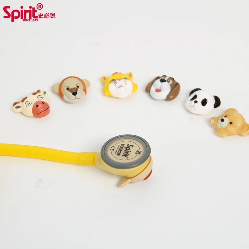 Spirit 5 цветов 3D анимированные животные милый детский стетоскоп сменный одна
