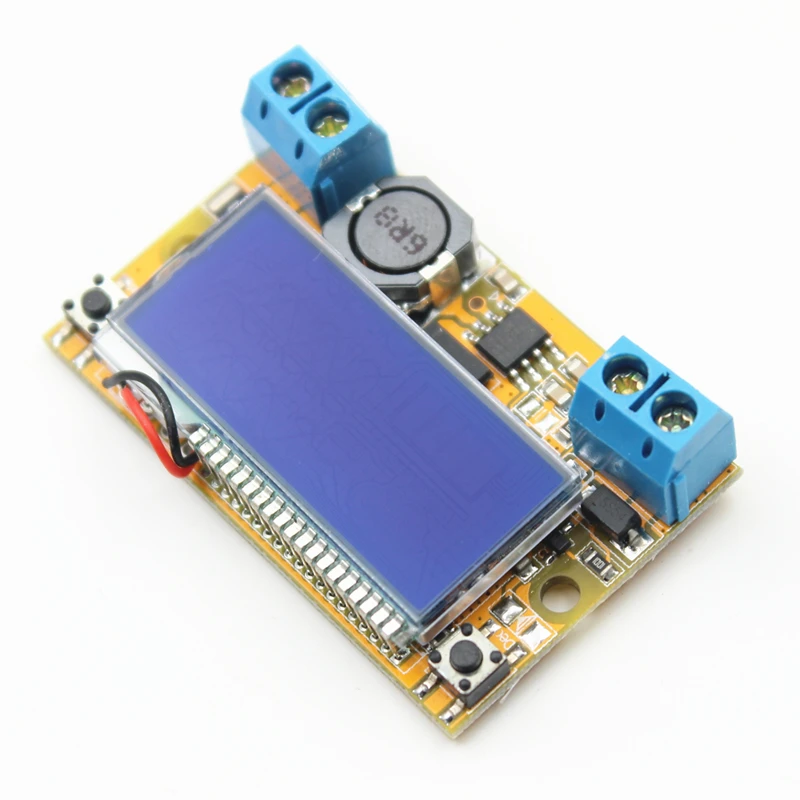 Liquid Crystal Displays DC-DC Step-Down Buck Converter Power Supply Adjustable Push Button Module with LCD Display 5-23V 3A | Электроника