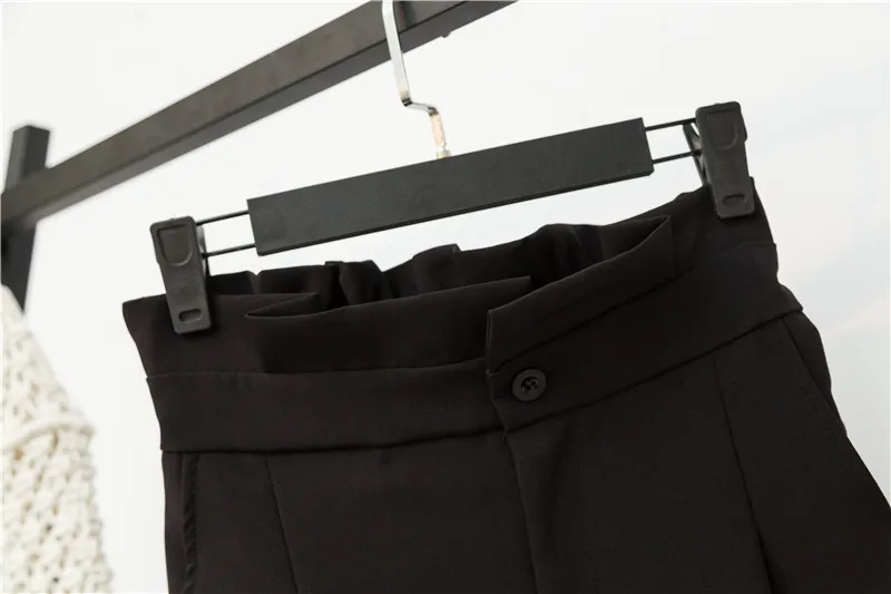 Женские брюки размера плюс XL-5XL, лето, Осенние, повседневные, высокая талия