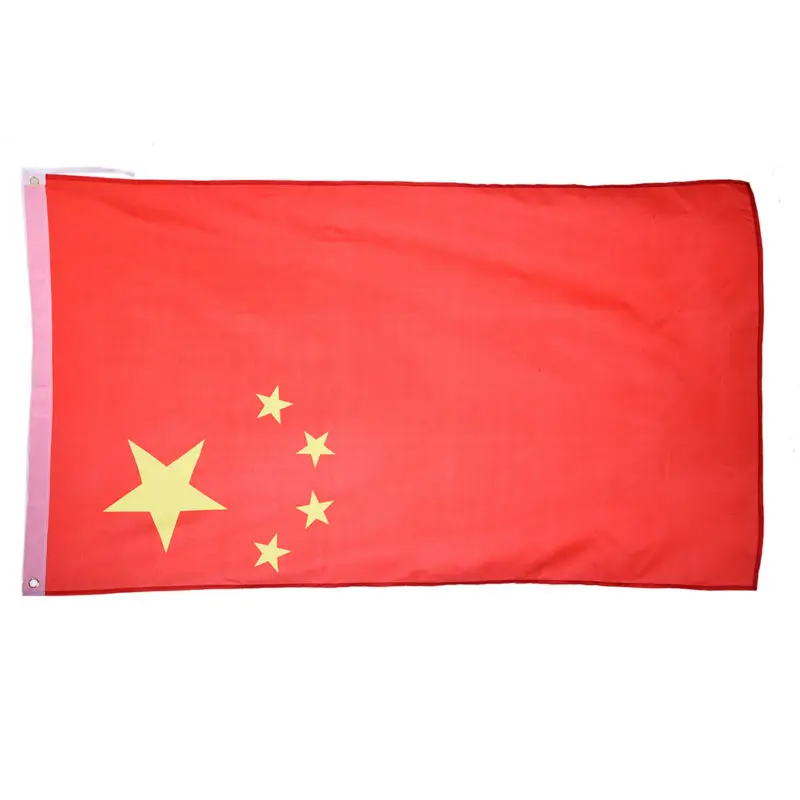 Китайский национальный флаг красный с пятью звездами для футбола мероприятия