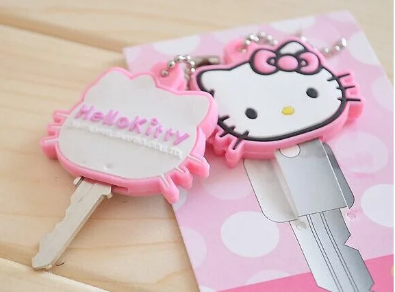 1 шт Kawaii 4 см Ключ Кошелек Резина KEY Holder бумажник молния Кепки случае ключ