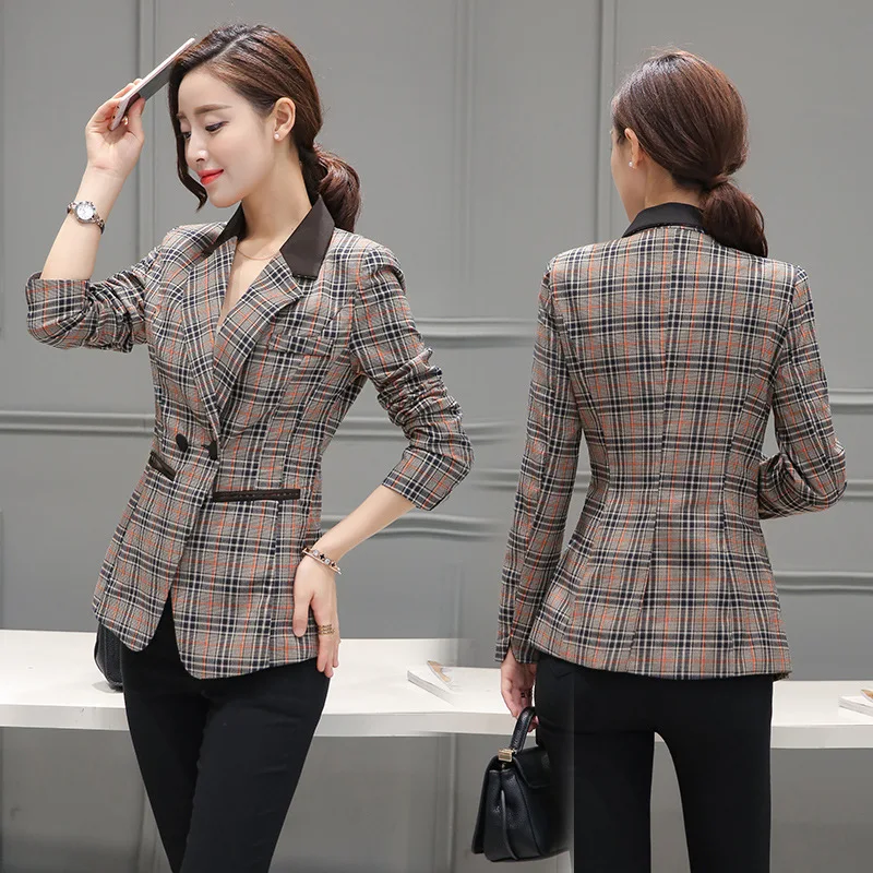 Женский блейзер 2017 Весна и осень Новый Блейзер женский пиджак Тонкий Средний