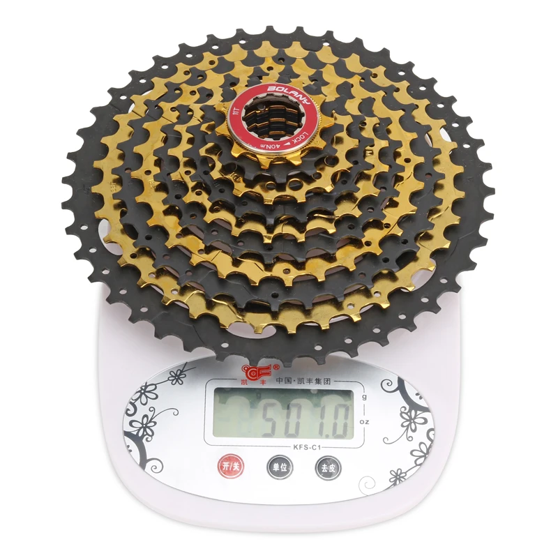 BOLANY MTB велосипед Золотая кассета 10S 30 Скорость 11-42T звездочки Золотое колесо свободного хода горный велосипед для аксессуаров запчасти звездочки