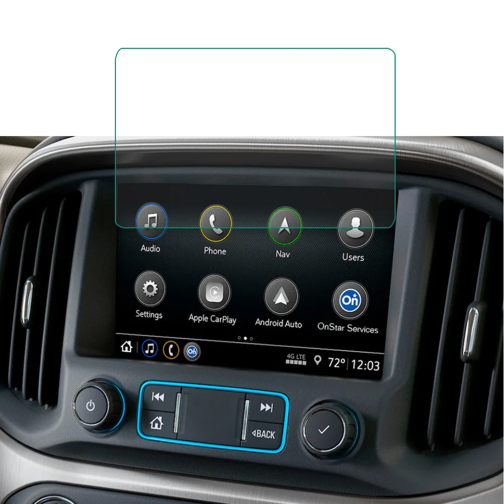 Стальная 8-дюймовая Защитная пленка для экрана автомобильной GPS-навигации GMC